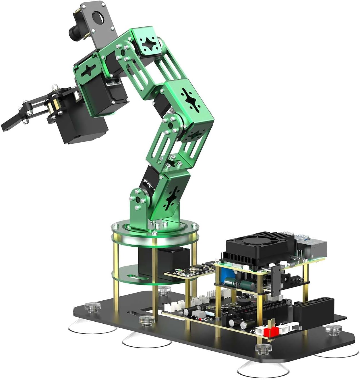 6DOF Robotic Arm for Raspberry Pi 5 ROS2,3D AI Vision Camera,Desktop Collaboration, Developed Python Programming for Mechanical Engineer