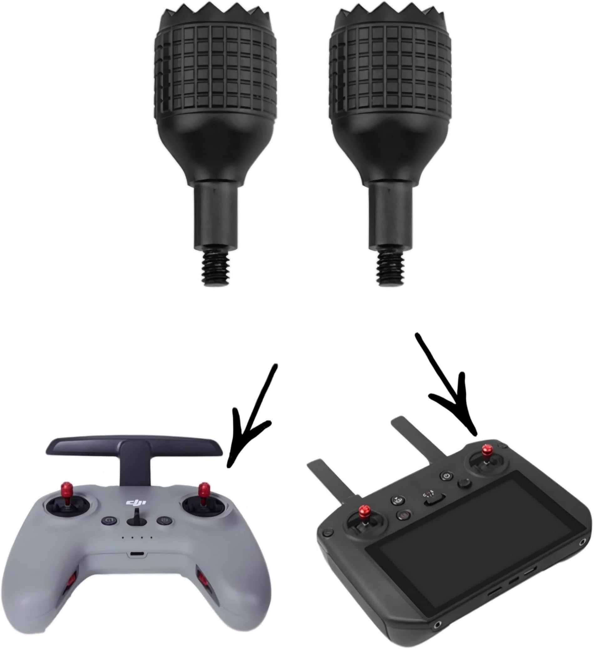 Thumb Rocker For Dji Fpv/Dji Avata/Mavic 3 RC Pro smart Remote Controller Joysticks Accessories (Black)