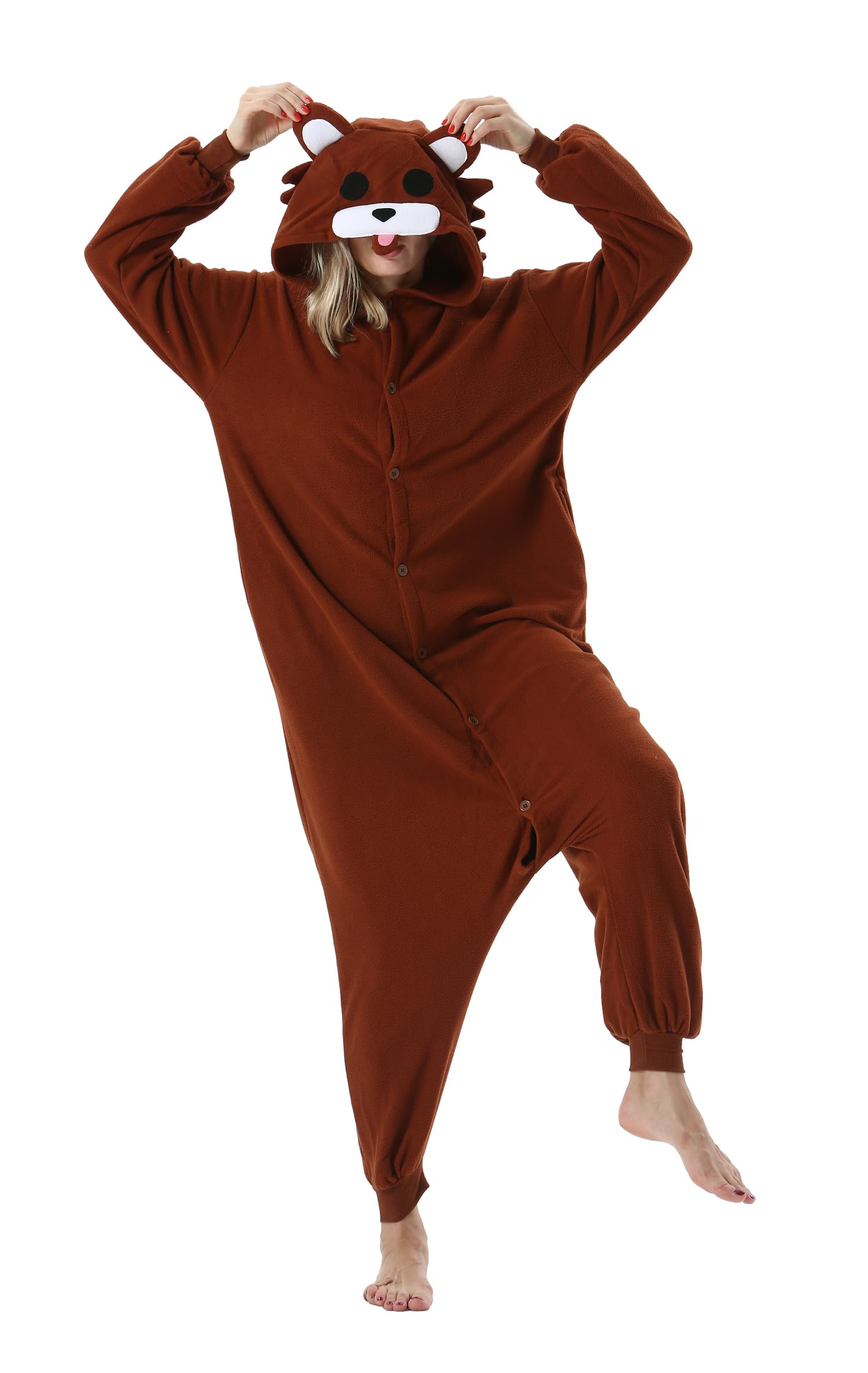 SimZoo Adulto Disfraz Pijama Unisex Pijama Kigurumi Onesie para Carnaval Halloween Cosplay Ropa de Dormir Traje de Disfraz para Navidad Festival Mujer y Hombre — view 26
