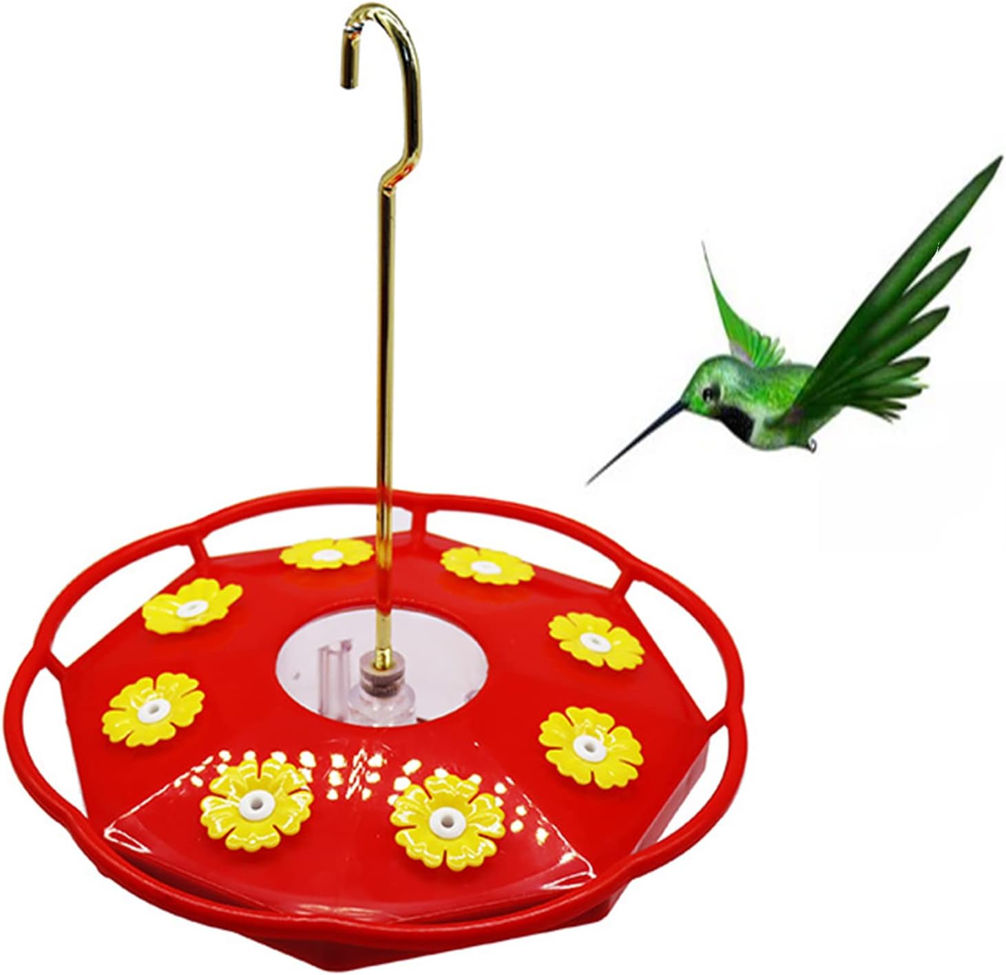 Hummingbird Feeders for Outdoors Hanging, 8 Pack Flower Feeding Ports for Attract