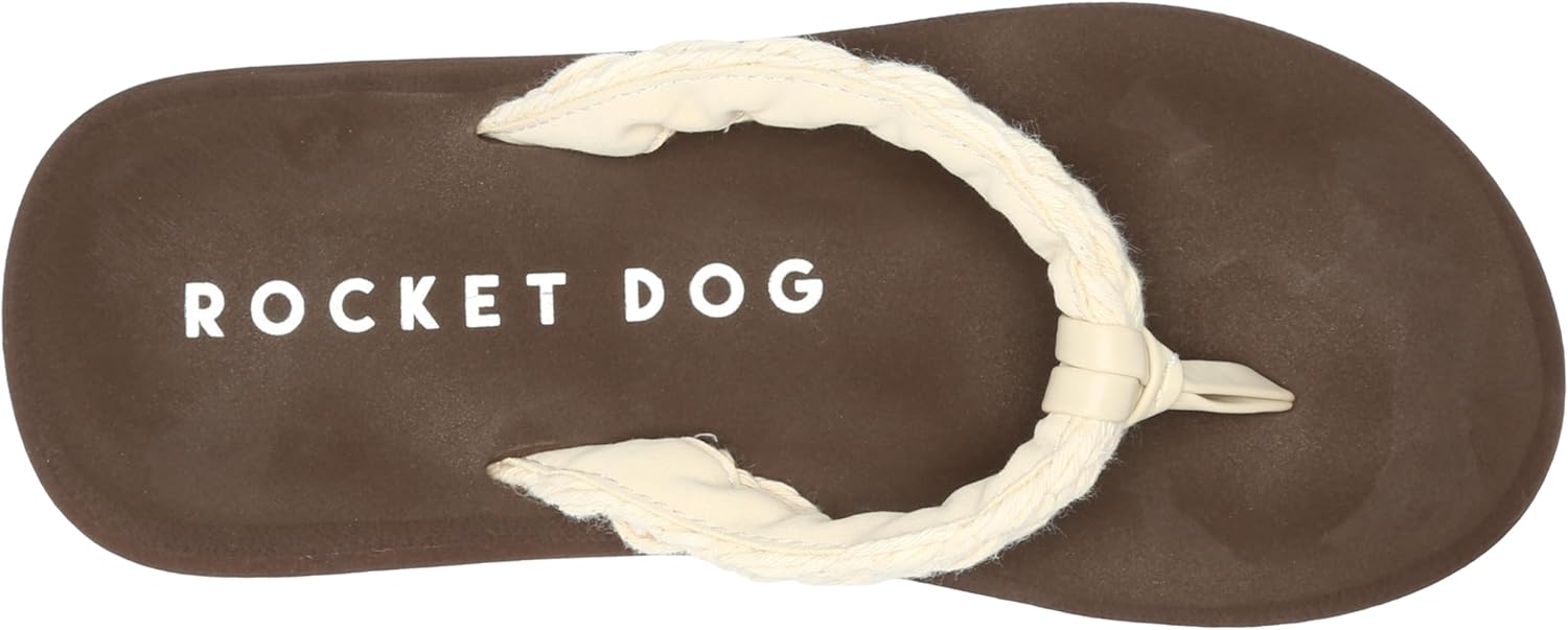 Rocket Dog Women's Sunset Flip Flop, Natural, 6 M US - Image 5