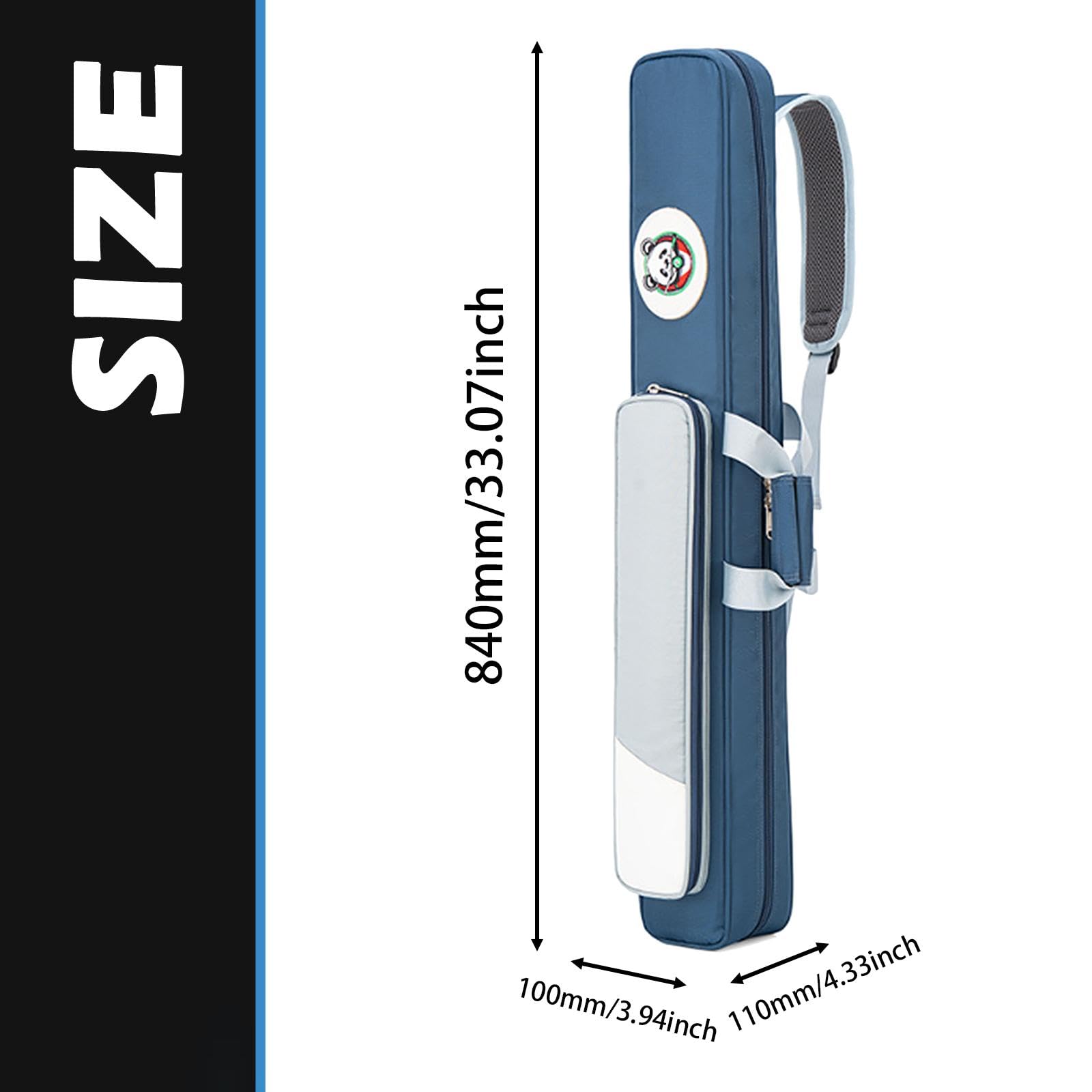 Étui pour Queues de Billard Mallette de Rangement et Housse de Protection pour 5 Cannes avec Poignée Confortable Adapté pour Les Joueurs de Tous