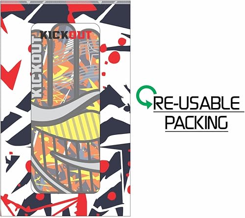 Miniatura 5 de Kickout Guantes de portero de fútbol prémium  Guantes de portero Funky con látex de 0.118 pulgadas para un gran agarre y protección