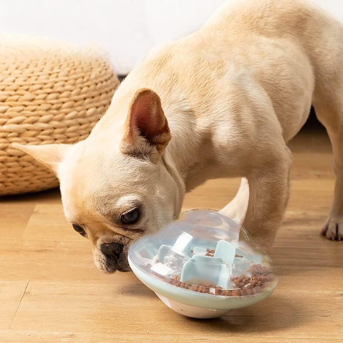 Yeahbudddy IQ Dog Treat Ball,Dog Tumbler Interactive Treat Ball, Slow Food Dispensing Toy for Dogs Playing Chasing Chewing