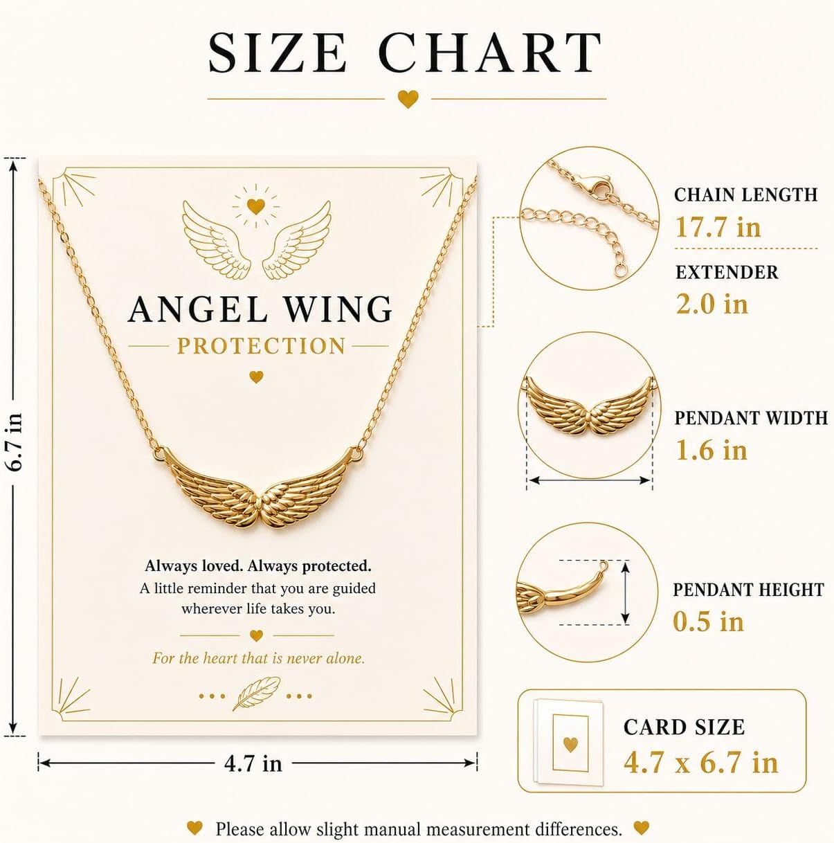 14K Gold Plated Pendant Necklace for Women Dainty Angel Wings Ladybug Dachshund Witches Knot Necklace Gifts for Christmas Birthday Gifts
