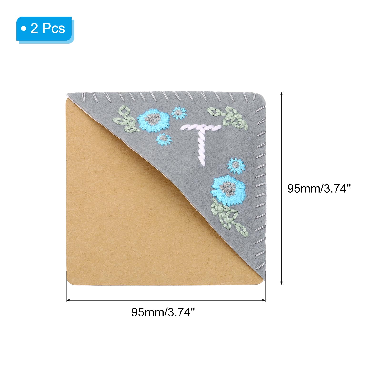 PATIKIL 2pcs Corner Bookmark - Image 2