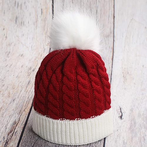 Miniatura 2 de Bebé de punto de Navidad cálido algodón mantener sombreros esquí sombrero invierno moda béisbol gorras casual industrias sombrero