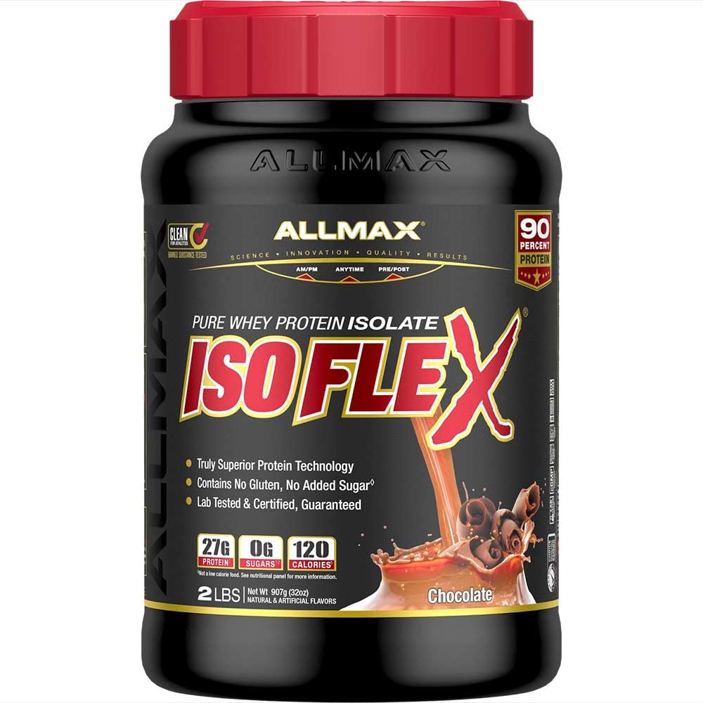 ALLMAX NutritionIsoflex Pure Whey Protein Isolate Chocolate 2 Lbs. 121128