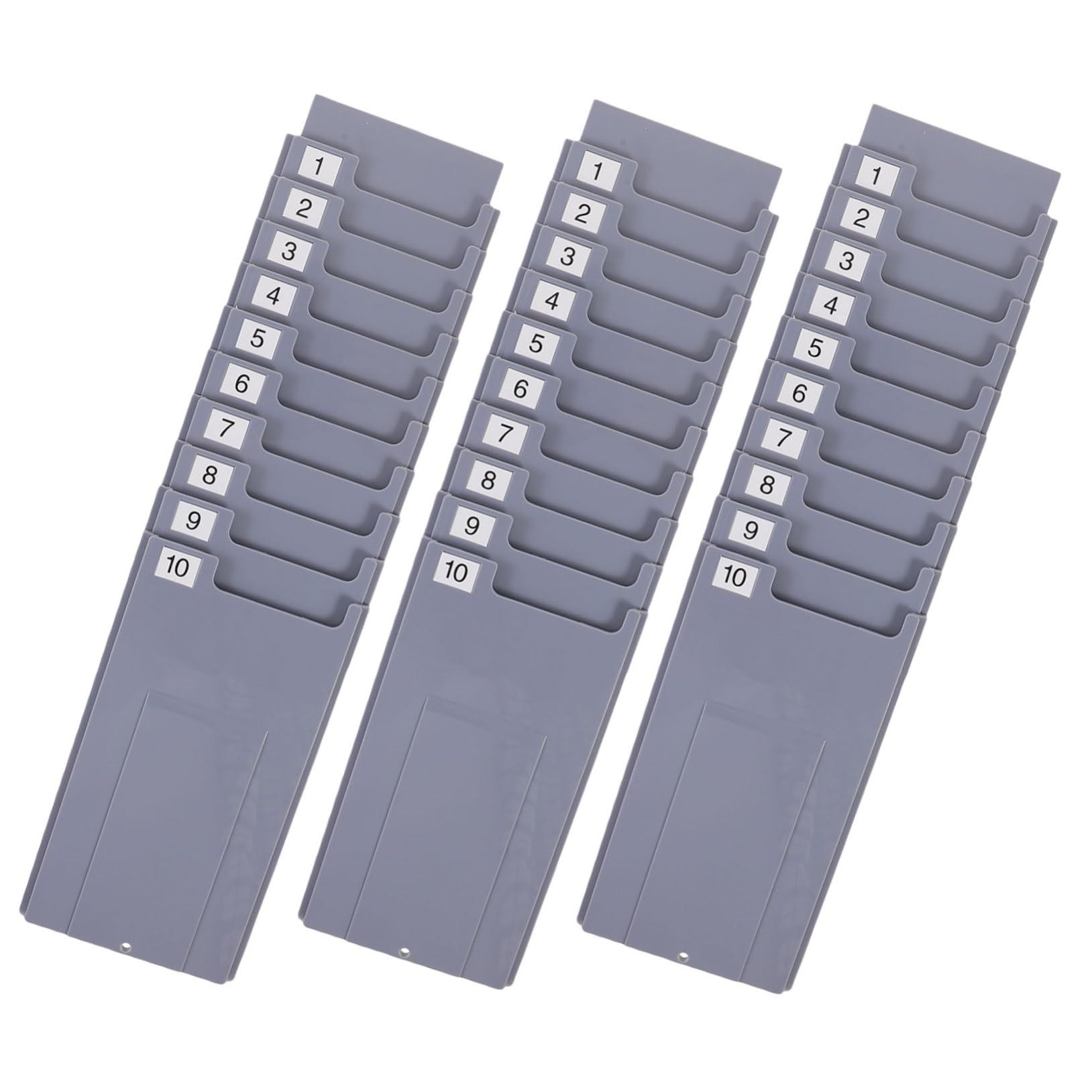 Support de cartes à fentes mural extensible DOITOOL (Lot de 3) pour gestion de bureau