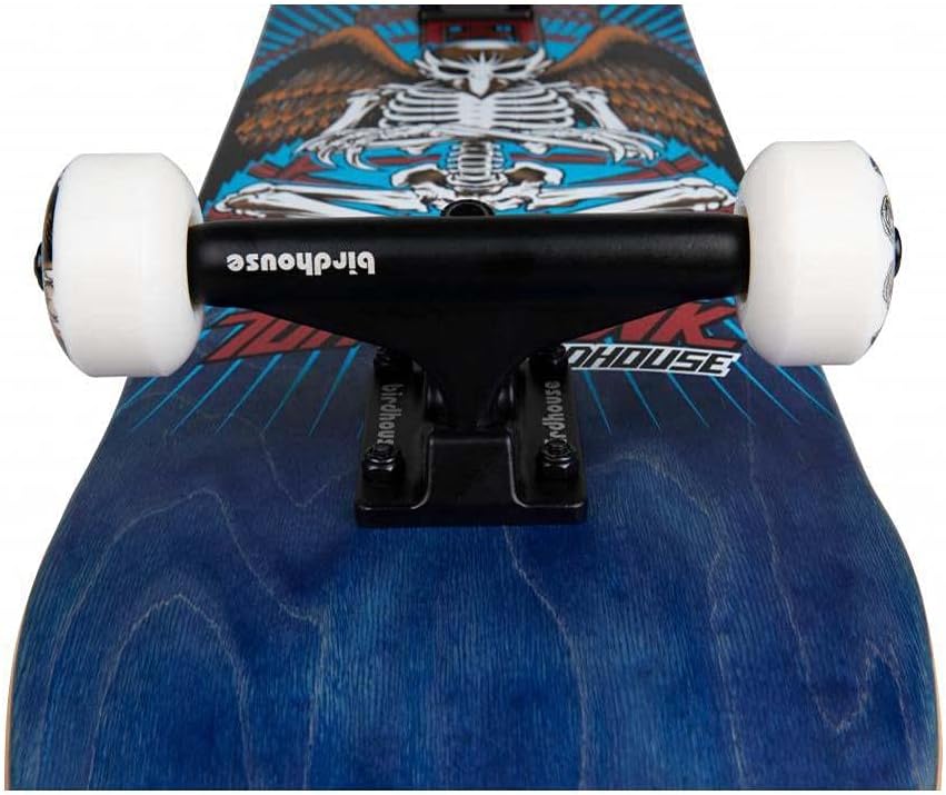 Birdhouse Hawk Birdman Stage 3 Factory Complete Skateboard Blue 8"