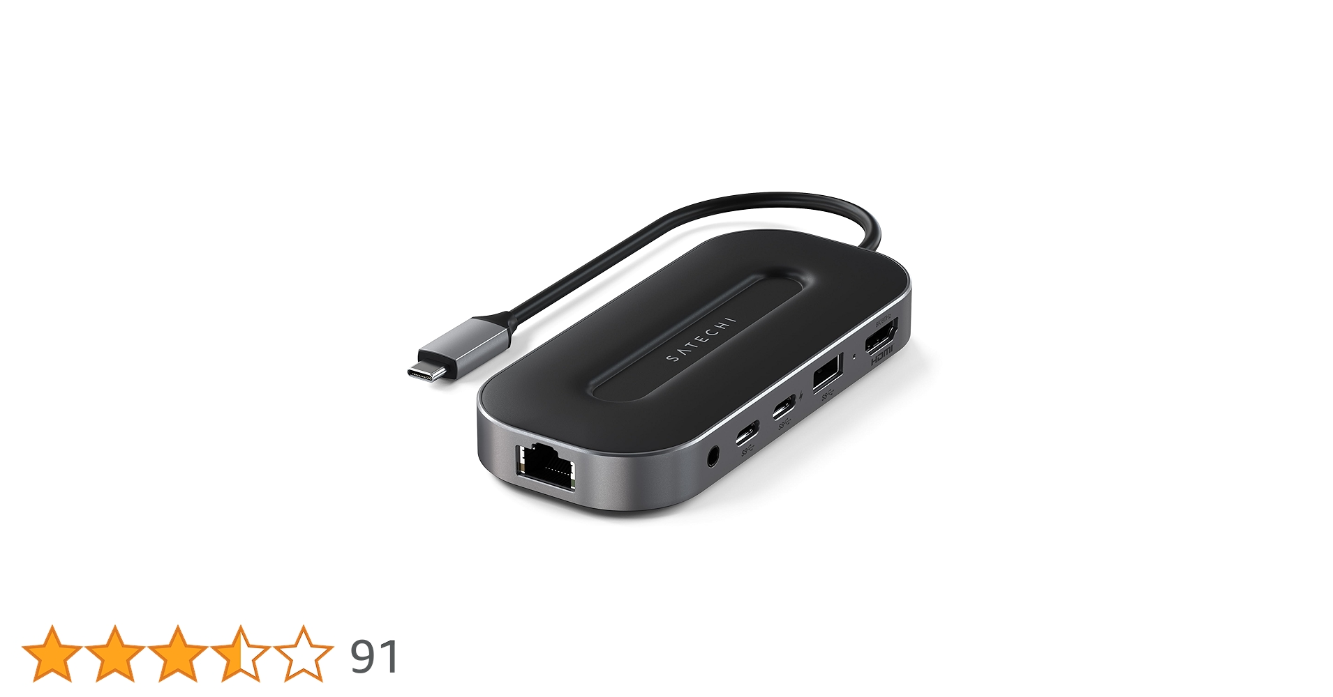 Amazon | SATECHI USB-Cハブ 6 in 1 アルミニウムマルチポート USB4