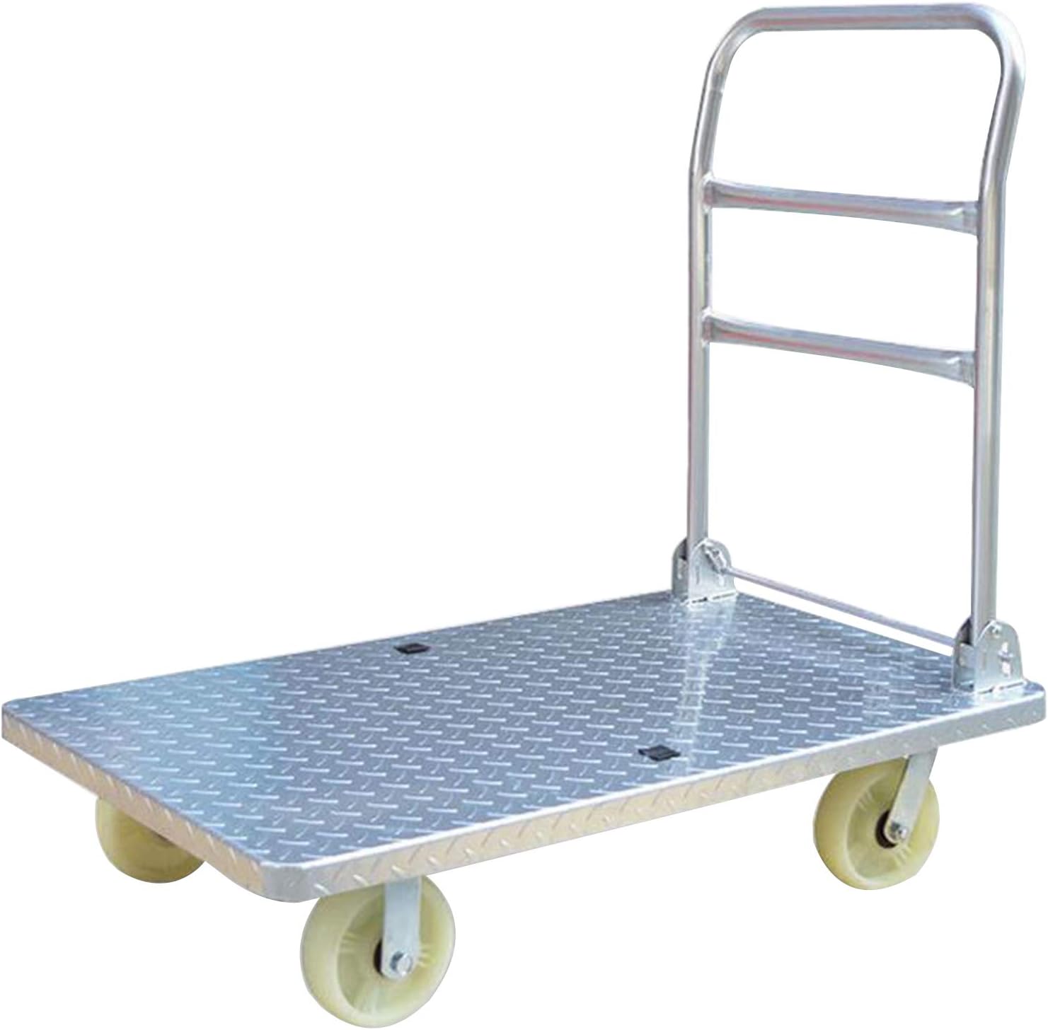 ALYR Plegable Plataforma de Carga Dolly, Portátil Push Cart con 360 ° Giratorio Ruedas Carro de Plataforma Carrito de Transporte Plataforma Ideal para Heavy Grocery Loading,600kg