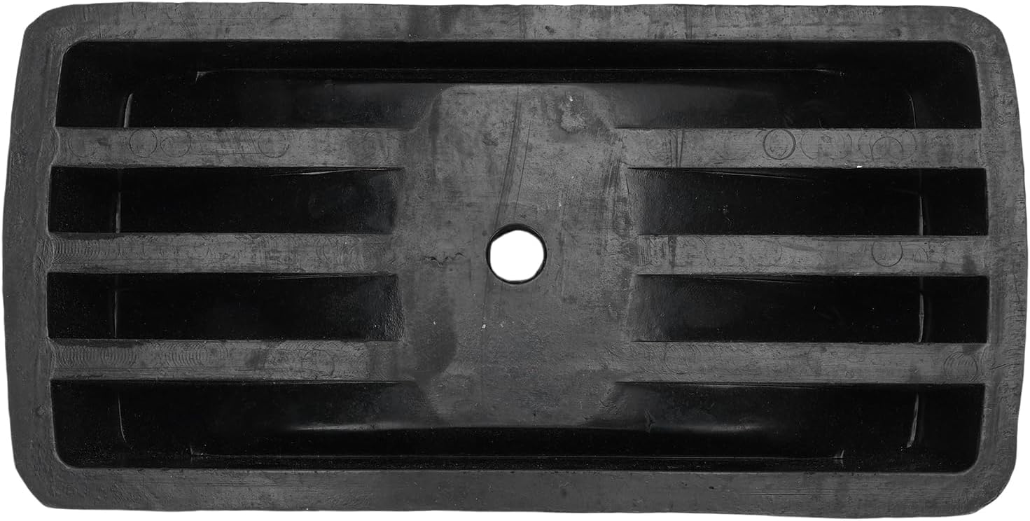 WALFRONT Single Jack Wheel Chock, Reinforced Rubber Heavy Duty Caster Stabilizer, 9 Inch for RV Trailers and Boats