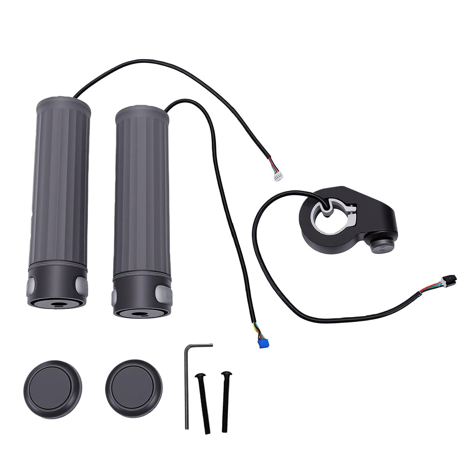 Alomejor Manopole Manubrio con Indicatori di Direzione, Accessori | Costruzione in Silicone Antiscivolo, Indicatori Luminosi Ad Alta intensità