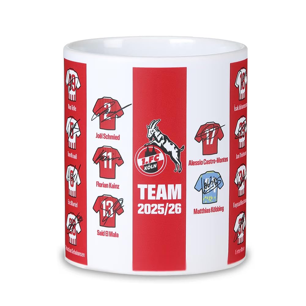 1. FC Köln Kaffeetasse Unterschriften 2025/26