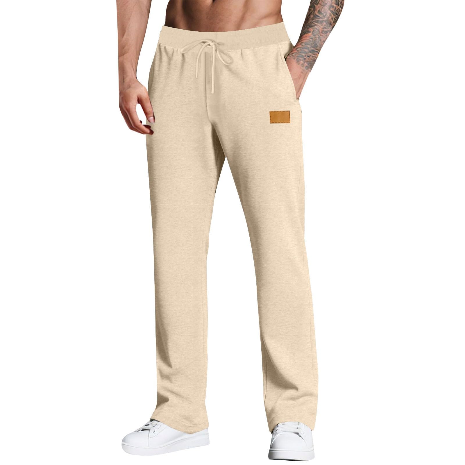 Pantaloncini Uomo In Cotone – Casual, Con Tasche, Lunghezza 20,5 Cm (Beige, XS)