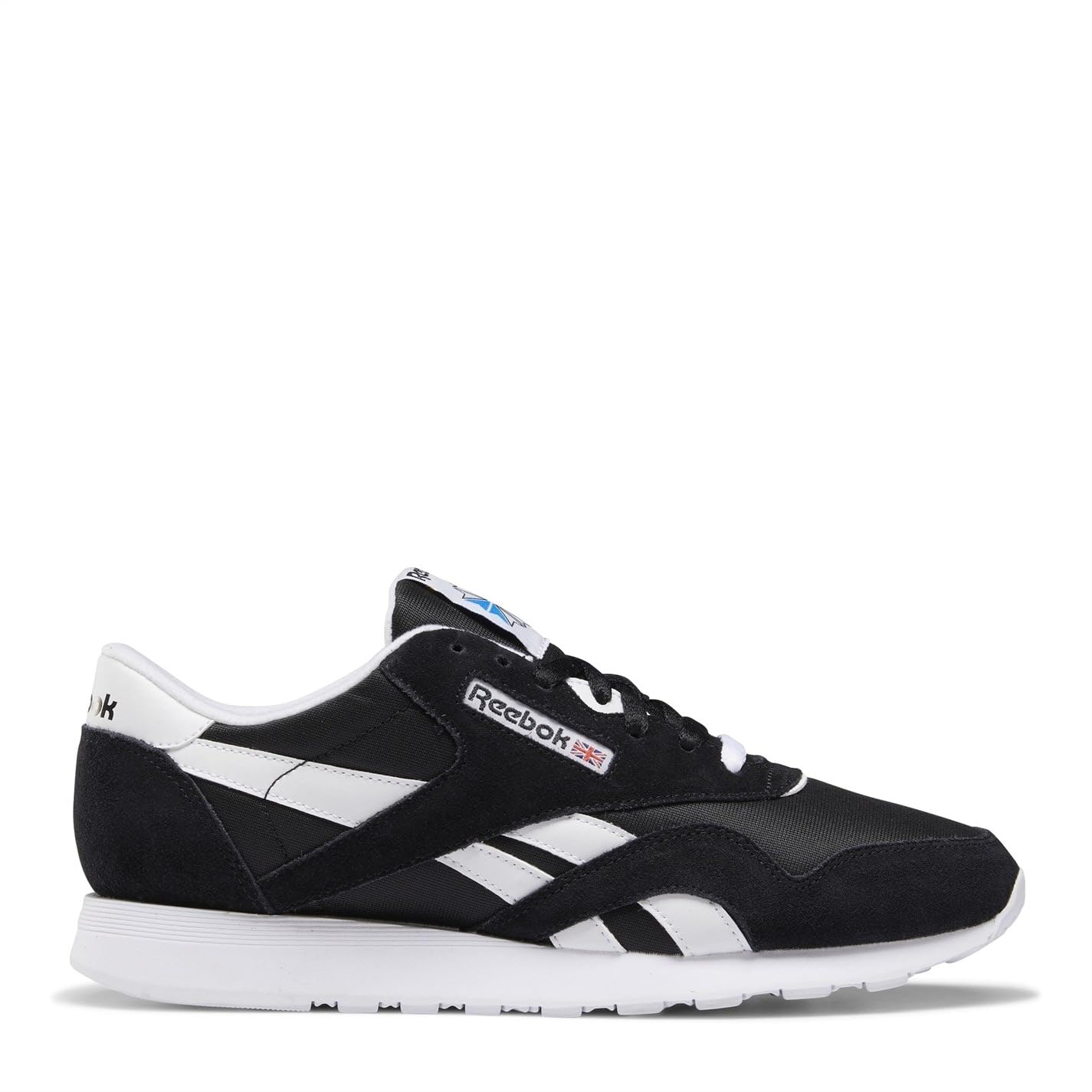 Reebok Women Classic Nylon Sneaker, Core Black/FTWR White/FTWR White, 3.5