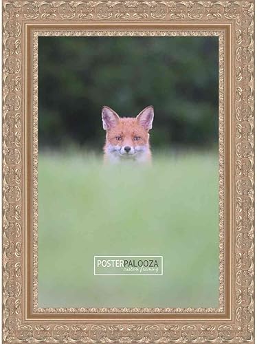 Miniatura 3 de Poster Palooza Marco de fotos de madera adornado plateado de 11 x 9 pulgadas con plexiglás acrílico UV, parte trasera de tablero de espuma y