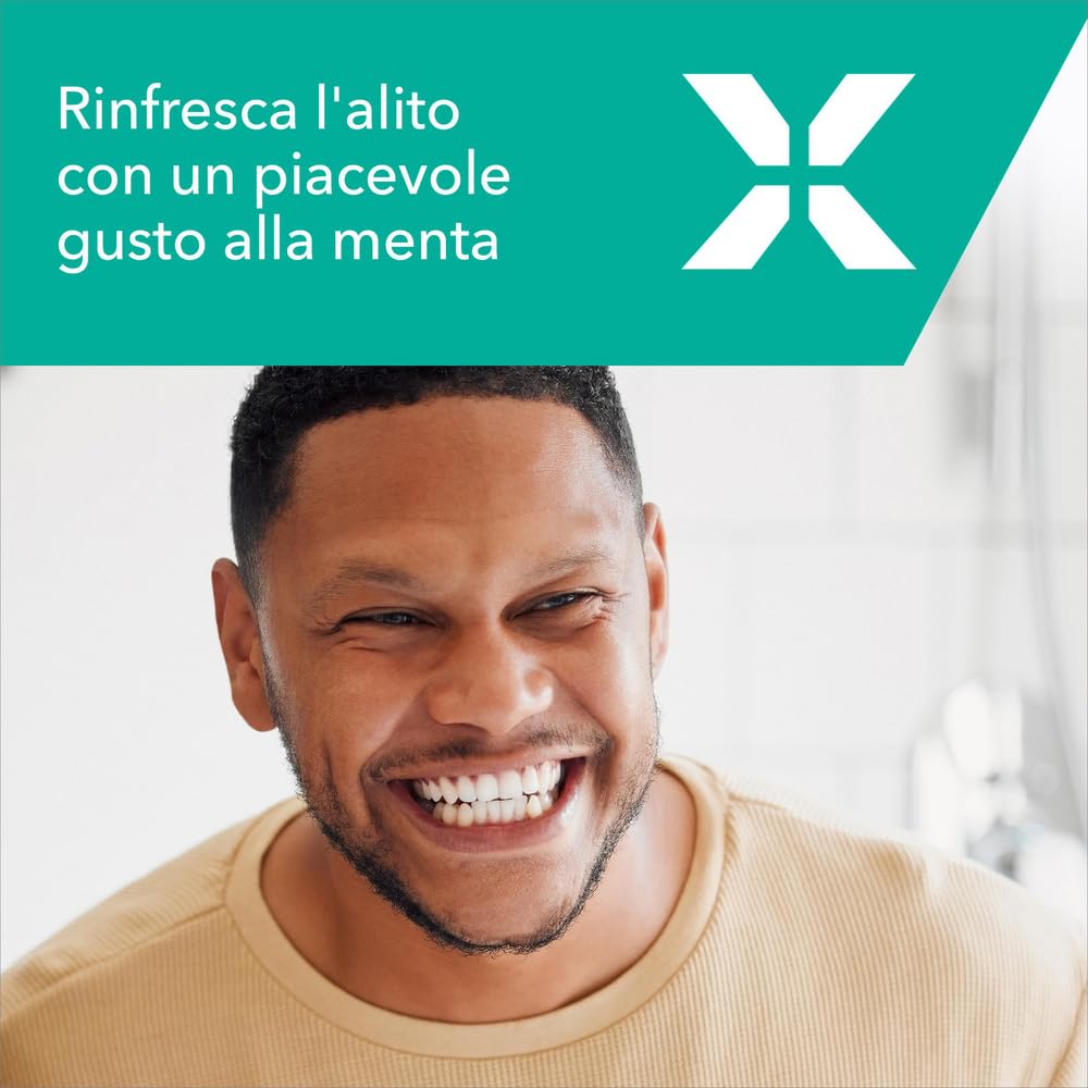 elmex Collutorio Sensitive 400ml I Protezione Extra dai Denti Sensibili e dalla Carie Radicolare I Con fluoruro amminico | con Tripla Azione | 0% Alcohol
