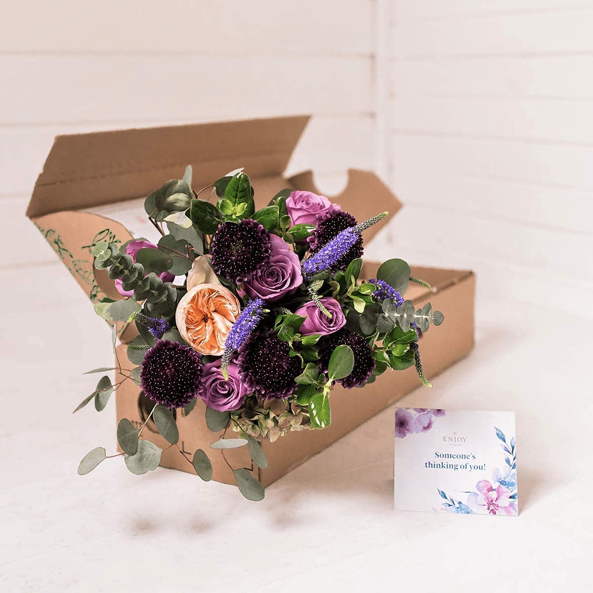 Deluxe Size Gift - 6 Months of Luxe Bouquets. 30-35 Premium Mixed Flower Varieties, Signature Box with Each Delivery.