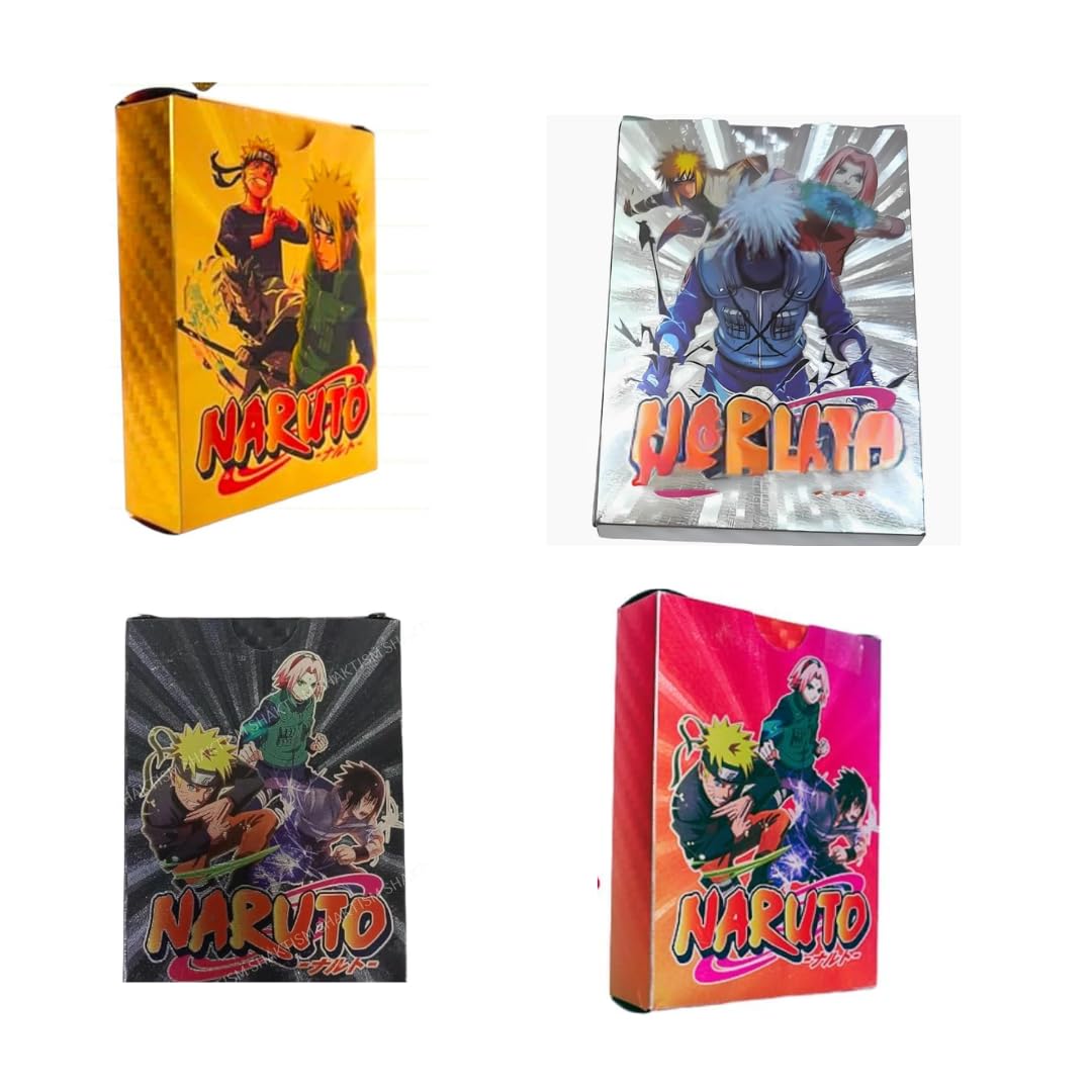 NARUTO カードゲーム New Pick & Use Naruto Card Game for Kids - 100 Pcs Game Set with 25 G,