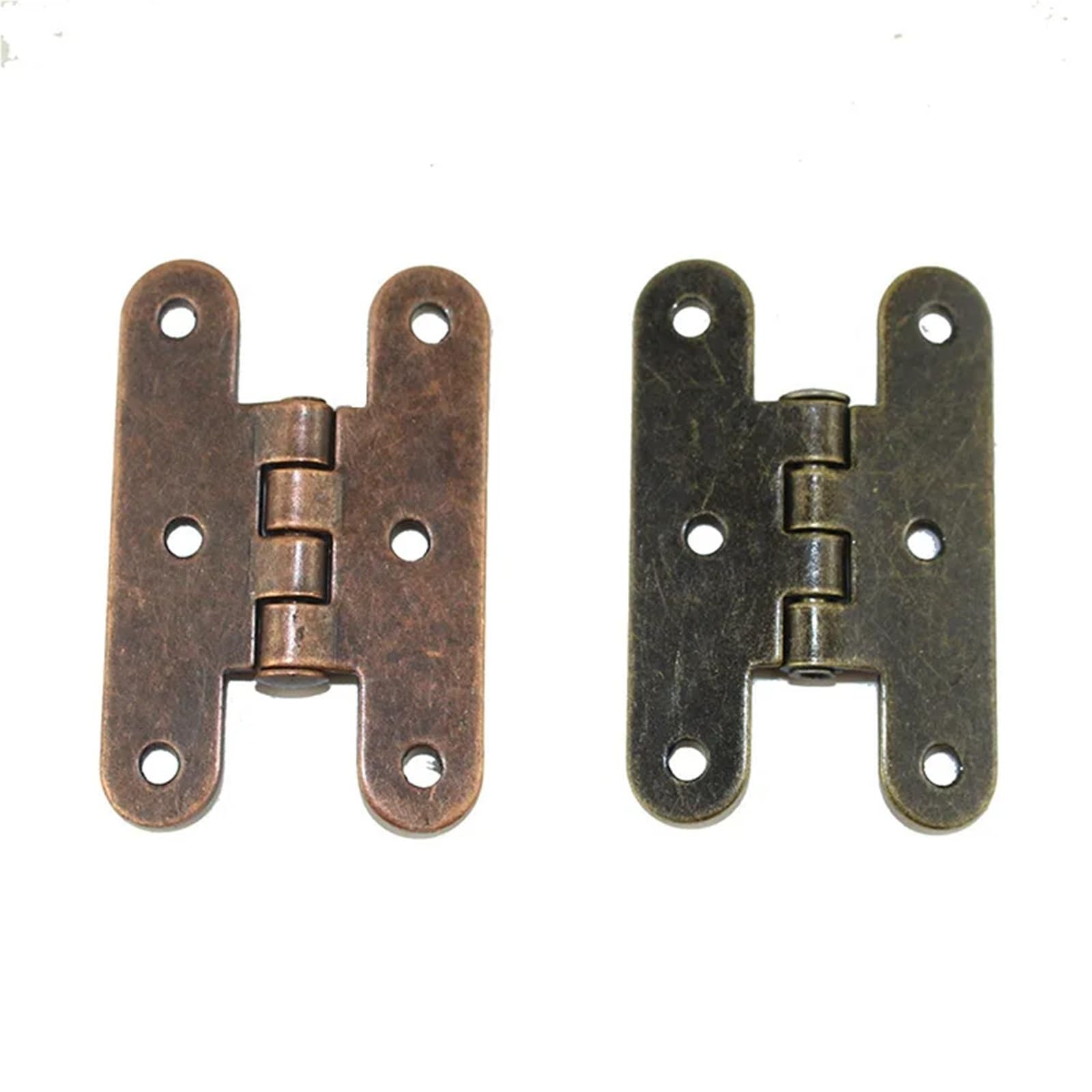 Rmwkrmogrf I Antique Bronze Hinges Box Decorative Hinge Cabinet Furniture Hardware Accessories 2Pcs(I)
