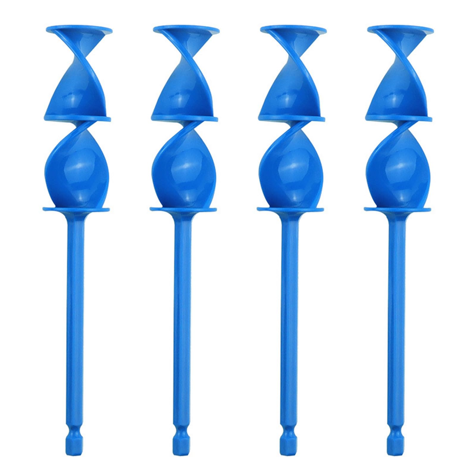 Epoxy Resins Mixers Helixs Paint Mixers Drill Attachment Resins 4Pcs Consistent Even Flowing Stirrer Paddle Drill Paint Cement Mixing Tool