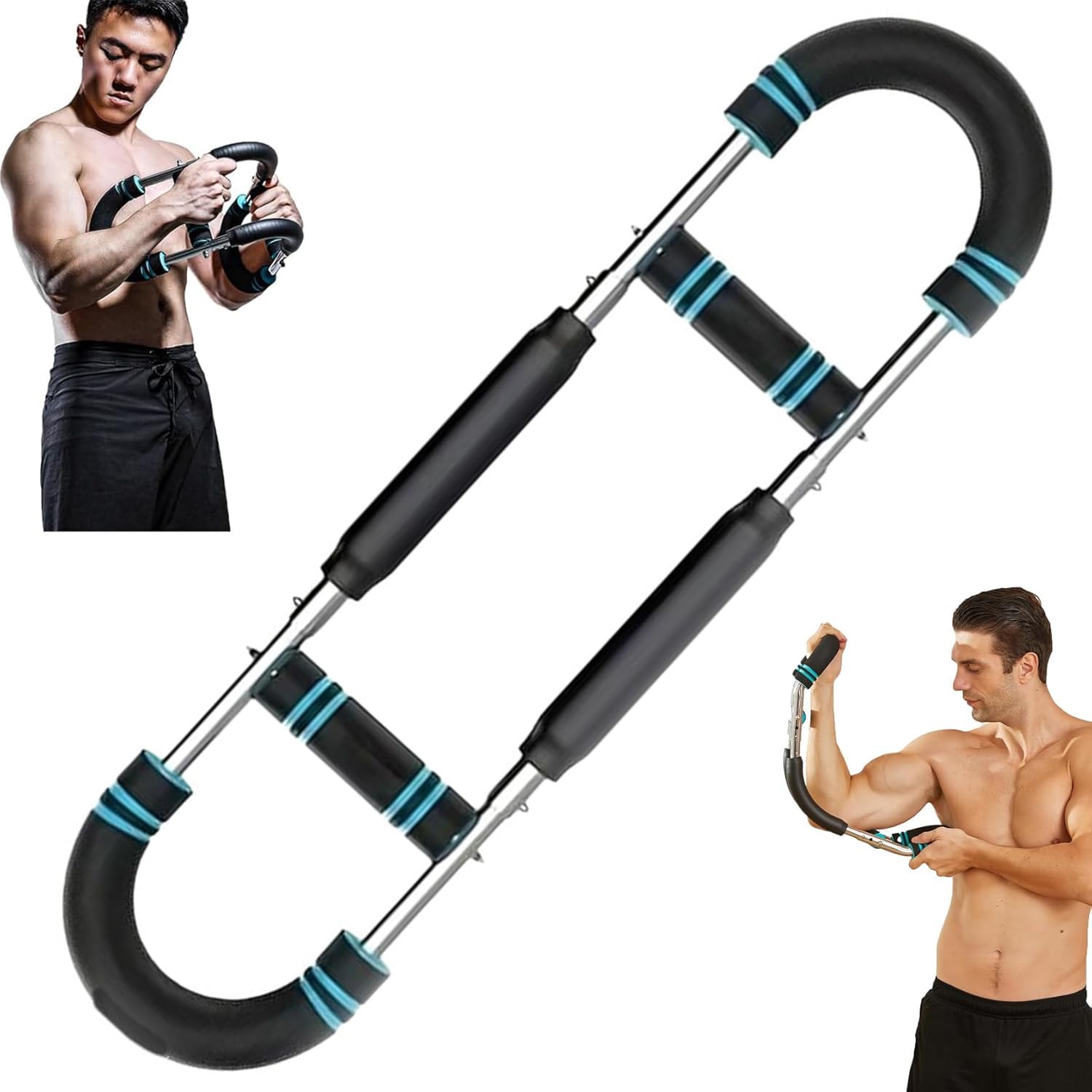 Twister Arm Trainer - Attrezzo Per Allenamento Braccia E Petto, Resistenza Regolabile 40-110lb, Design Portatile, Per Casa E Viaggi