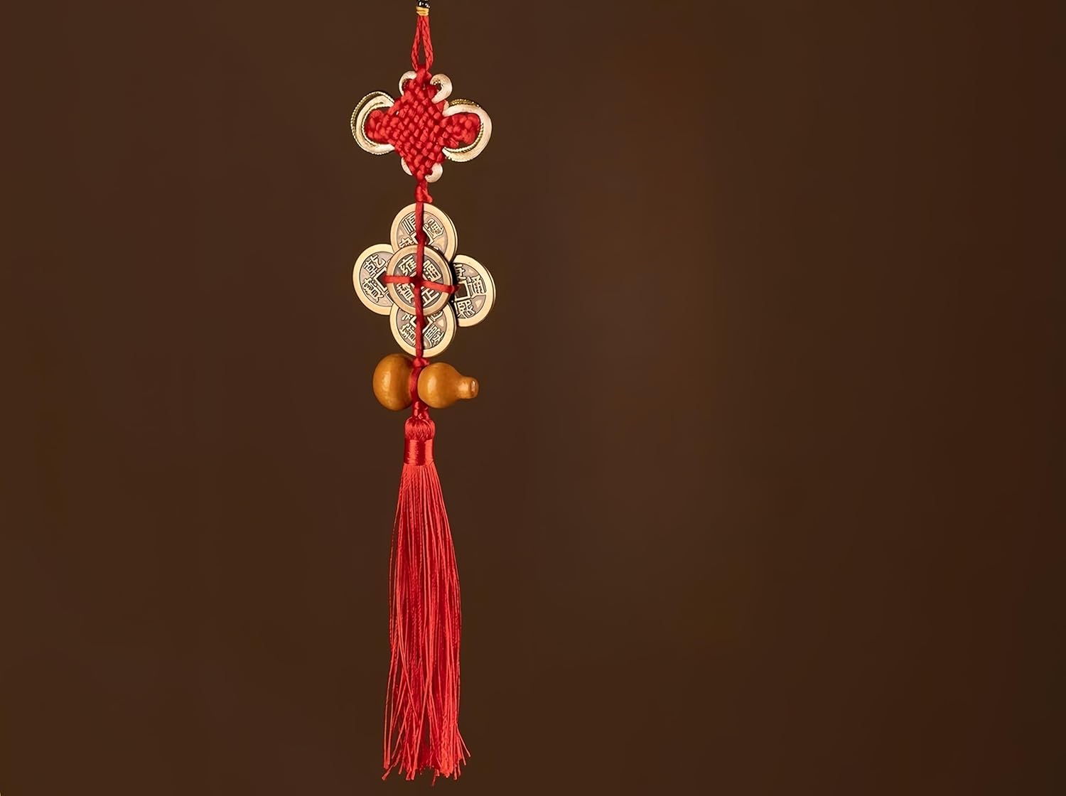 Top Chinese Knot - Traditional Red Chinese Knot, Modern Feng Shui Pendant for Home, Chinese New Year Decor, Feng Shui Decor & Gifts for Home, Chinese Decor & Gifts
