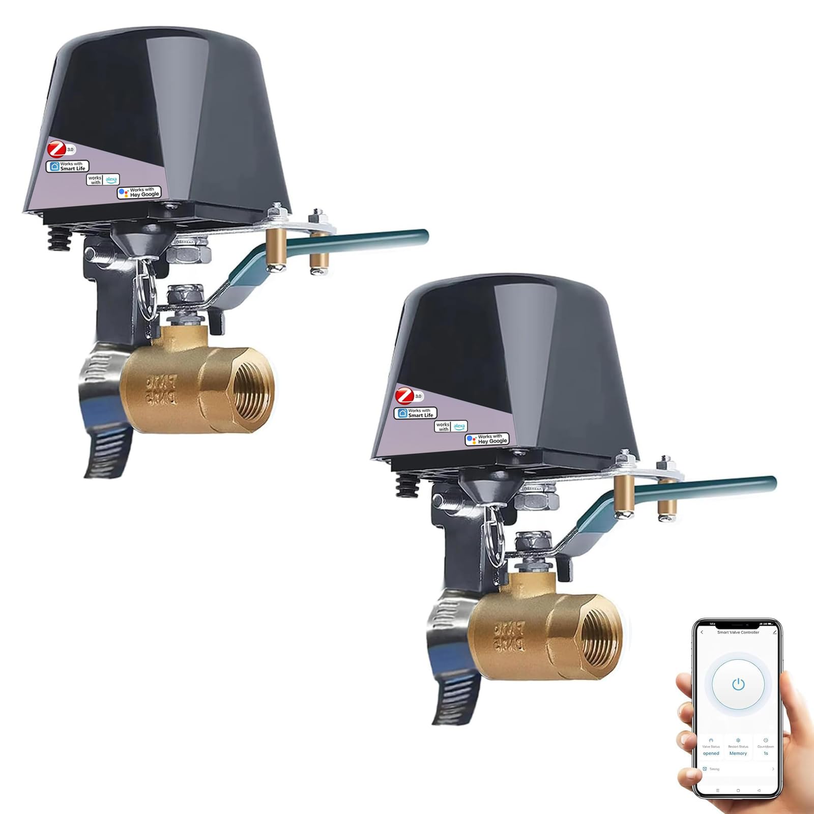 Smart WiFi Water Valve, APP Remote Control, Compatible With Alexa And Google Assistant, IOS/Android Apps, For Kitchen Gas Shutoff Valve, Farm Irrigation - View #7