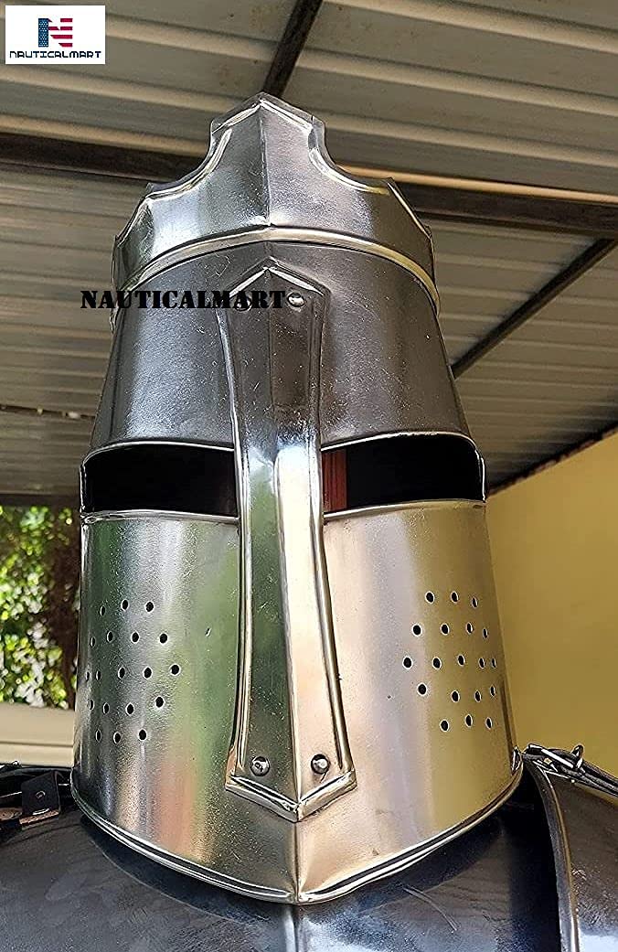 NauticalMart Knight Crusader Armor Helmet Wearable Crown Helmet