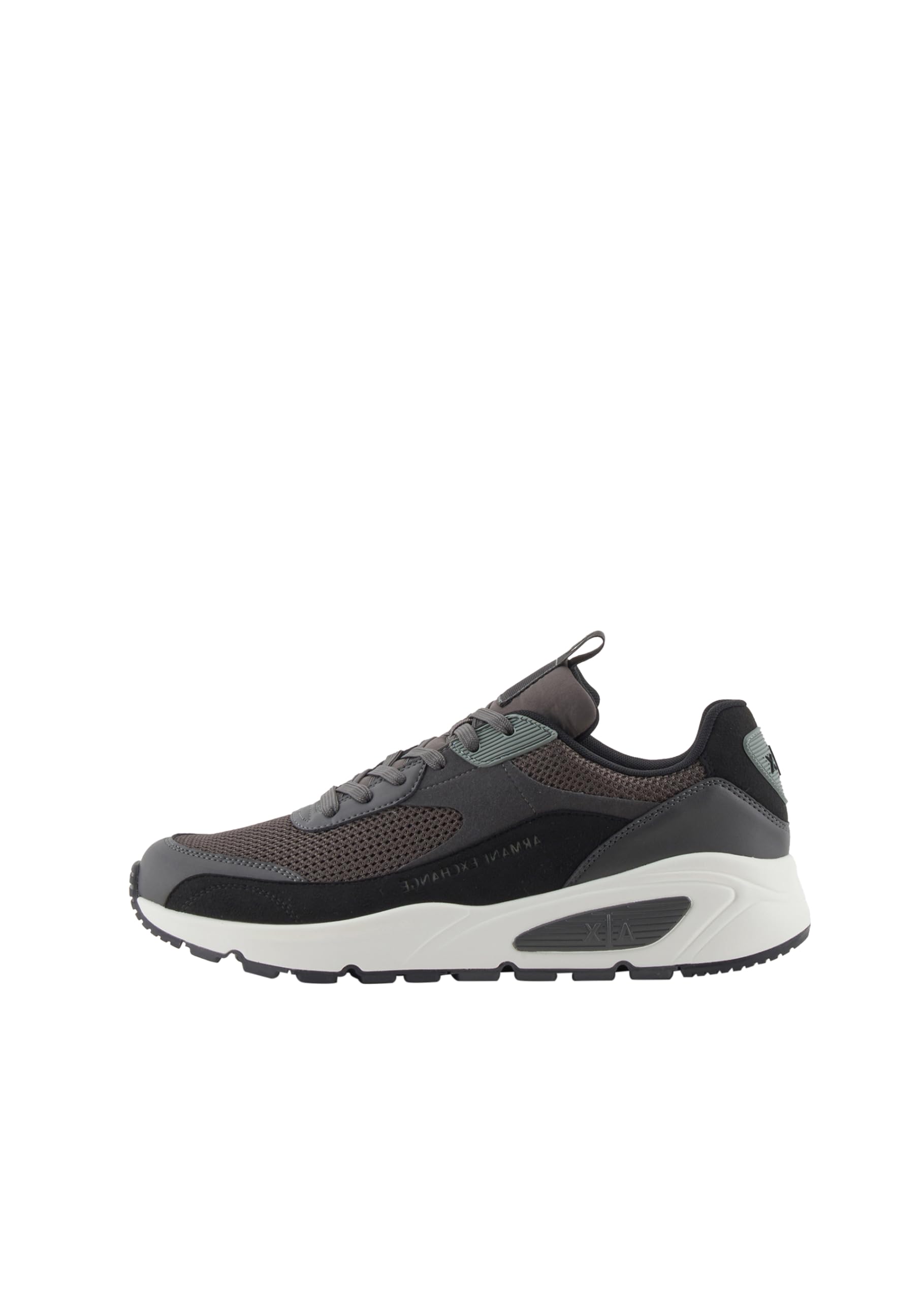 Armani Exchange Men's Bronx Trainers, Black Peat, 8 UK