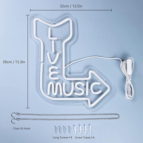 Miniatura 10 de CKTBLEY Letrero de neón para uñas letreros de luz LED de neón letreros iluminados para decoración de pared letrero de pared LED de acrílico colorido