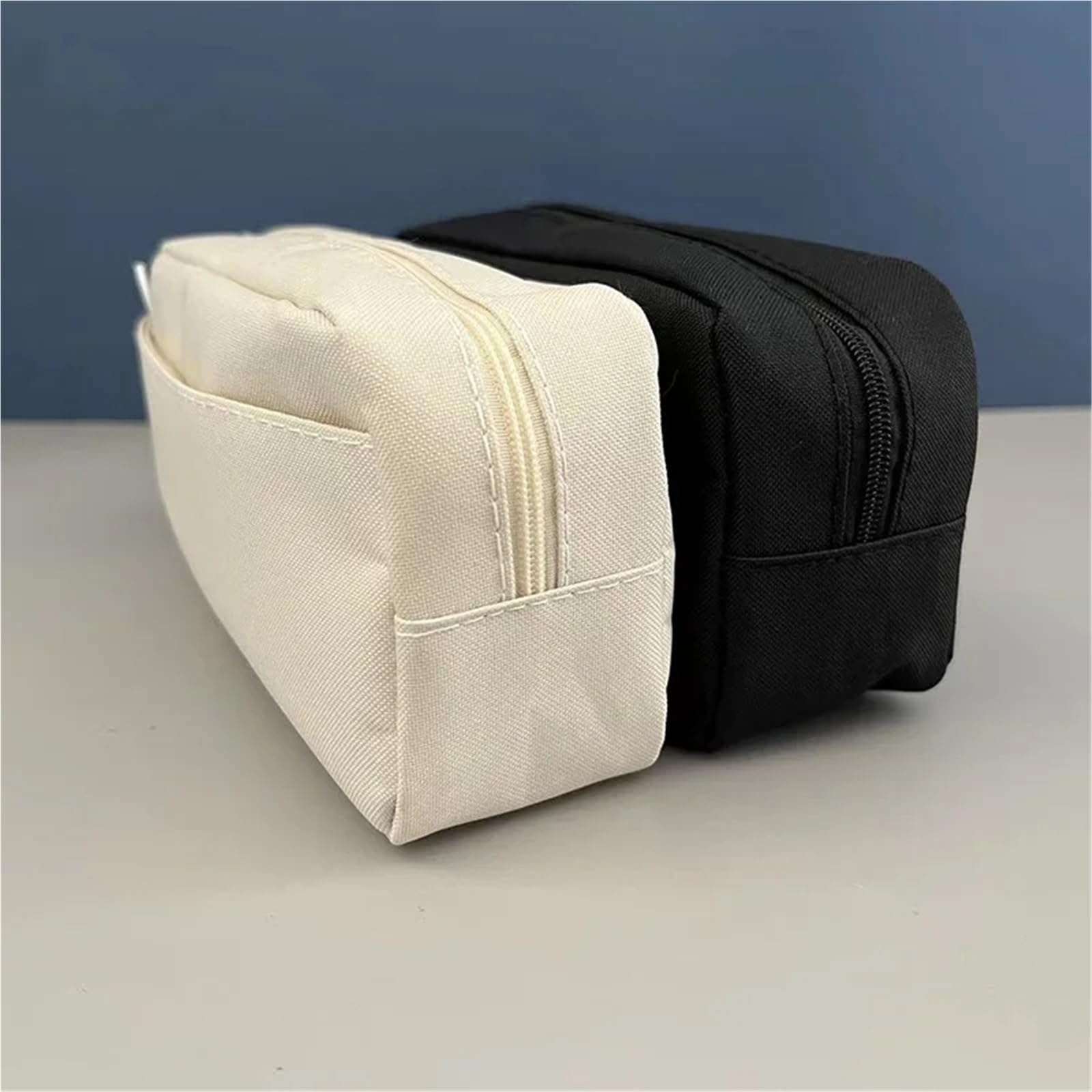 Estuche Estuche for lápices de Gran Capacidad, Estuche de bolígrafo Bonito, Material Escolar Grande, papelería, Bolsas for lápices, 2 uds.(Black)