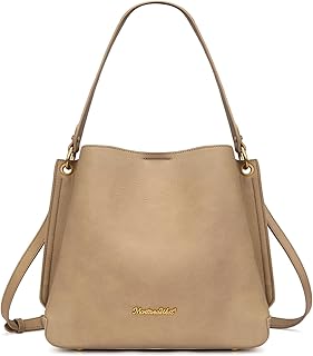 Montana West Medium Hobo Bag for Women, Shoulder Purse with 3 Compartments