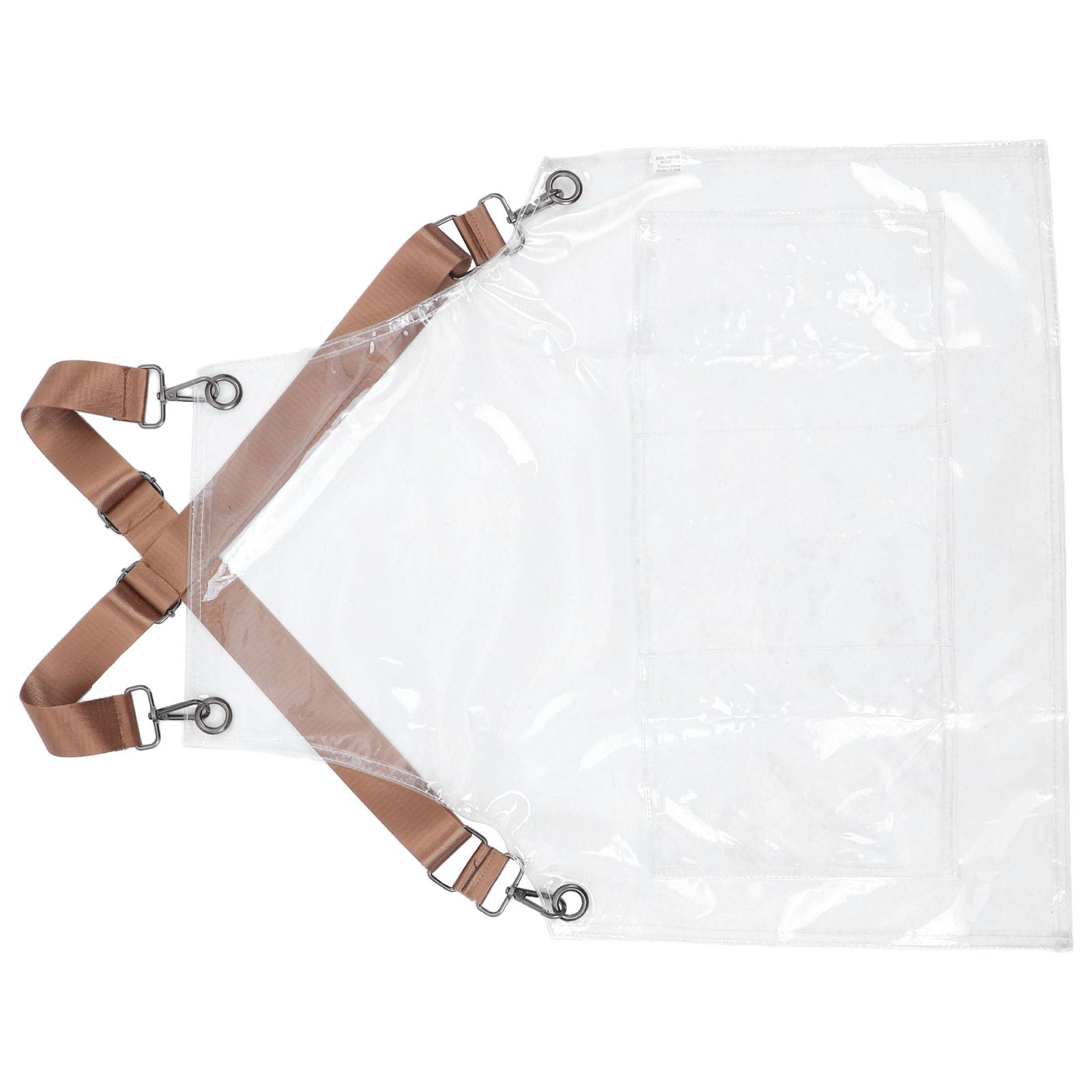 Delantal Transparente de Peluquera para Mujer con Tirantes Ajustables Tpu