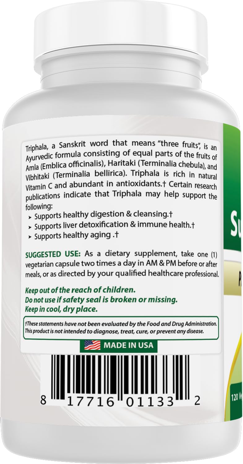 Best Naturals Triphala 750 mg 120 Vcaps — Amazon image 7
