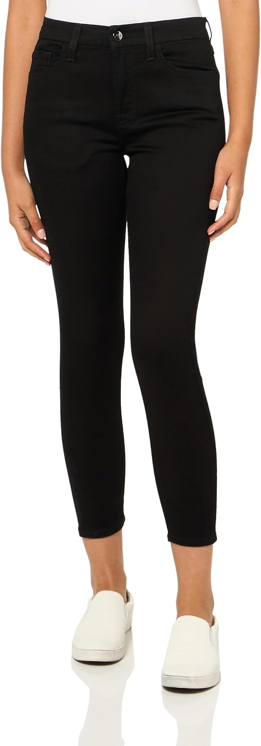 Jen7 Women's Ankle Skinny Jeans, Classic Black Noir