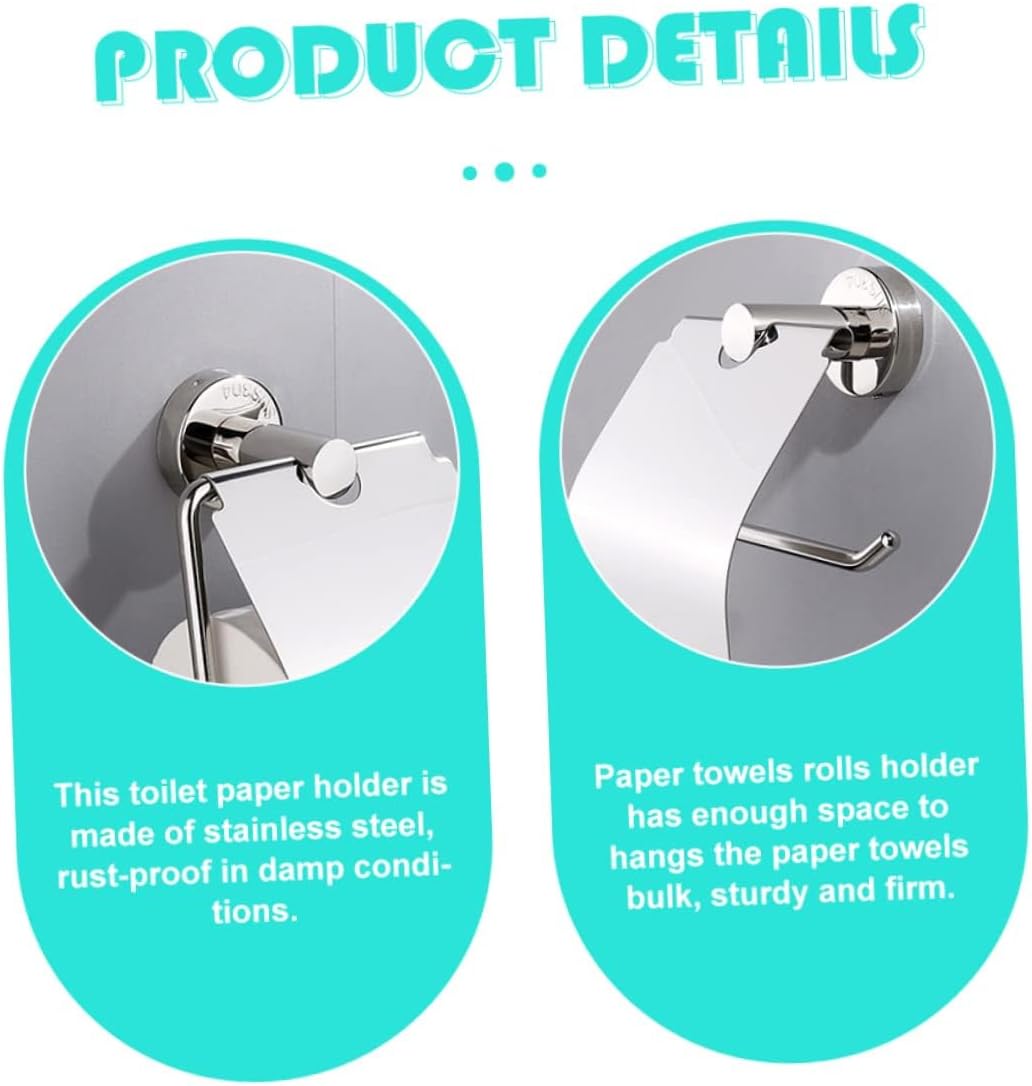 Stainless Steel Wall - Mounted Toilet Paper Holder, Chic Bathroom & RV Accessory