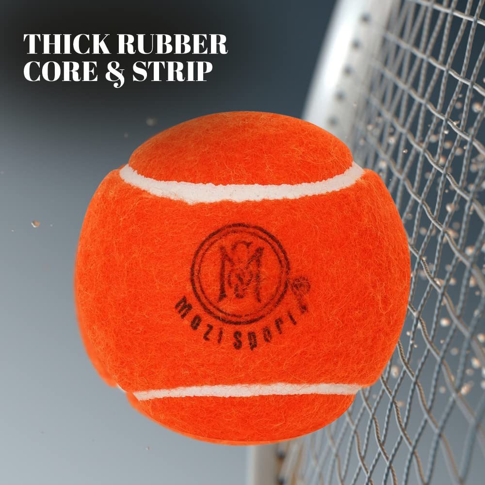 Mozi Sports Cricket Tennis Balls- Heavy Rubber Tennis Balls for Cricket Ideal for Training Skills Development, Cricket Play - Image 3