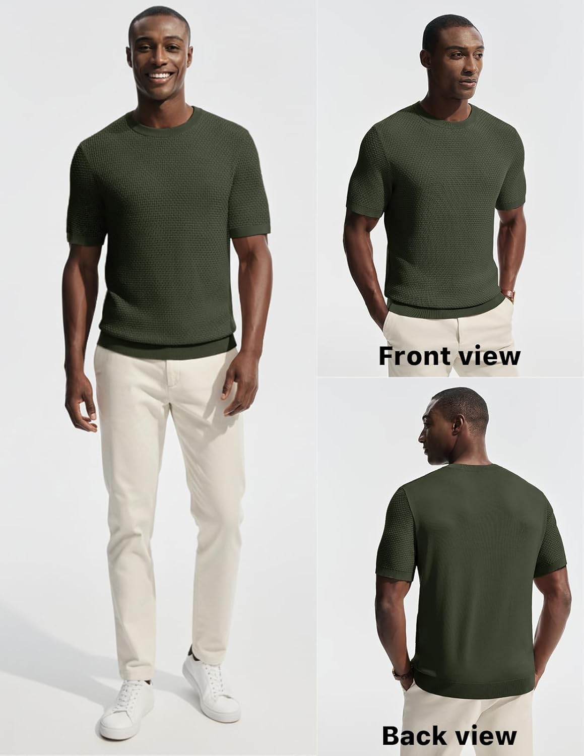 PJ PAUL JONES Men's T-Shirts Casual Short Sleeve Crewneck Knit Tee Shirts - Image 3