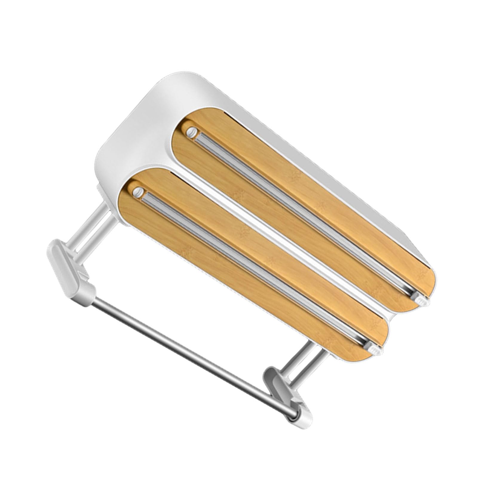 Taglierina Magnetica per Pellicola Trasparente Pratico Rack Stoccaggio in Foglio Alluminio Organizer Pellicola Trasparente Rotoli Montaggio Frigorifero Rack da Taglio Taglierina E
