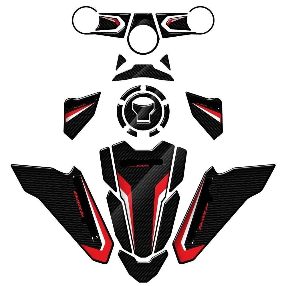 moto Protector Fuel Pad Protezione Serbatoio Per Ho&n&da 3D Carbonio