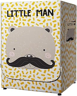 lave-linge housse de machine à laver couverture de séchage avec fermeture à glissière imperméable anti-âge anti-âge résistant aux UV pour la plupart des rondelles de chargement avant et sèche-linge-S