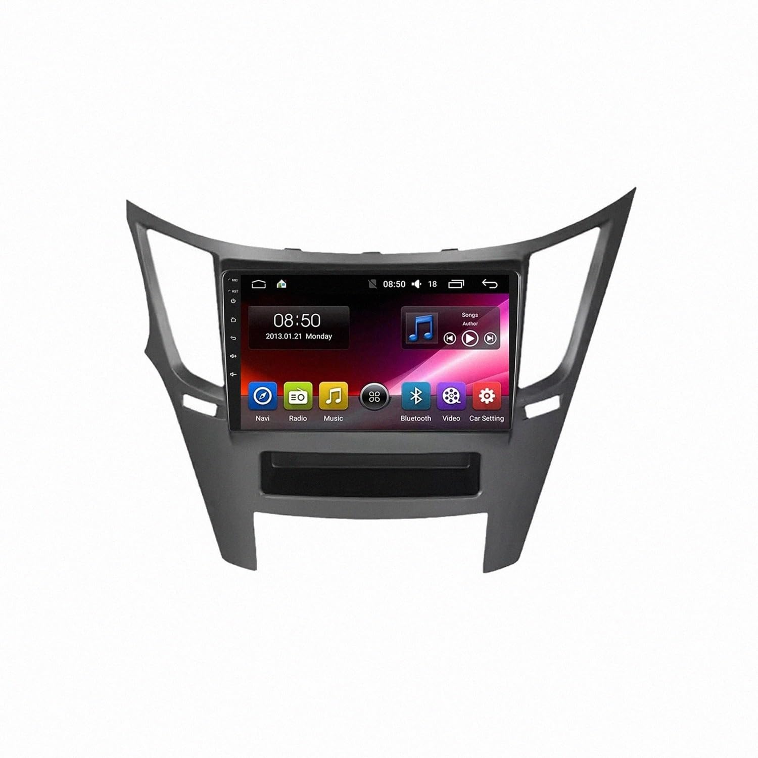 Radio Macchina Touch Screen per Subaru Legacy Outback 2009-2014 Wireless Carplay Android Auto Stereo Auto Bluetooth Ips con Pantalla Táctil con Gps, 4 Nucleo 2G+32G