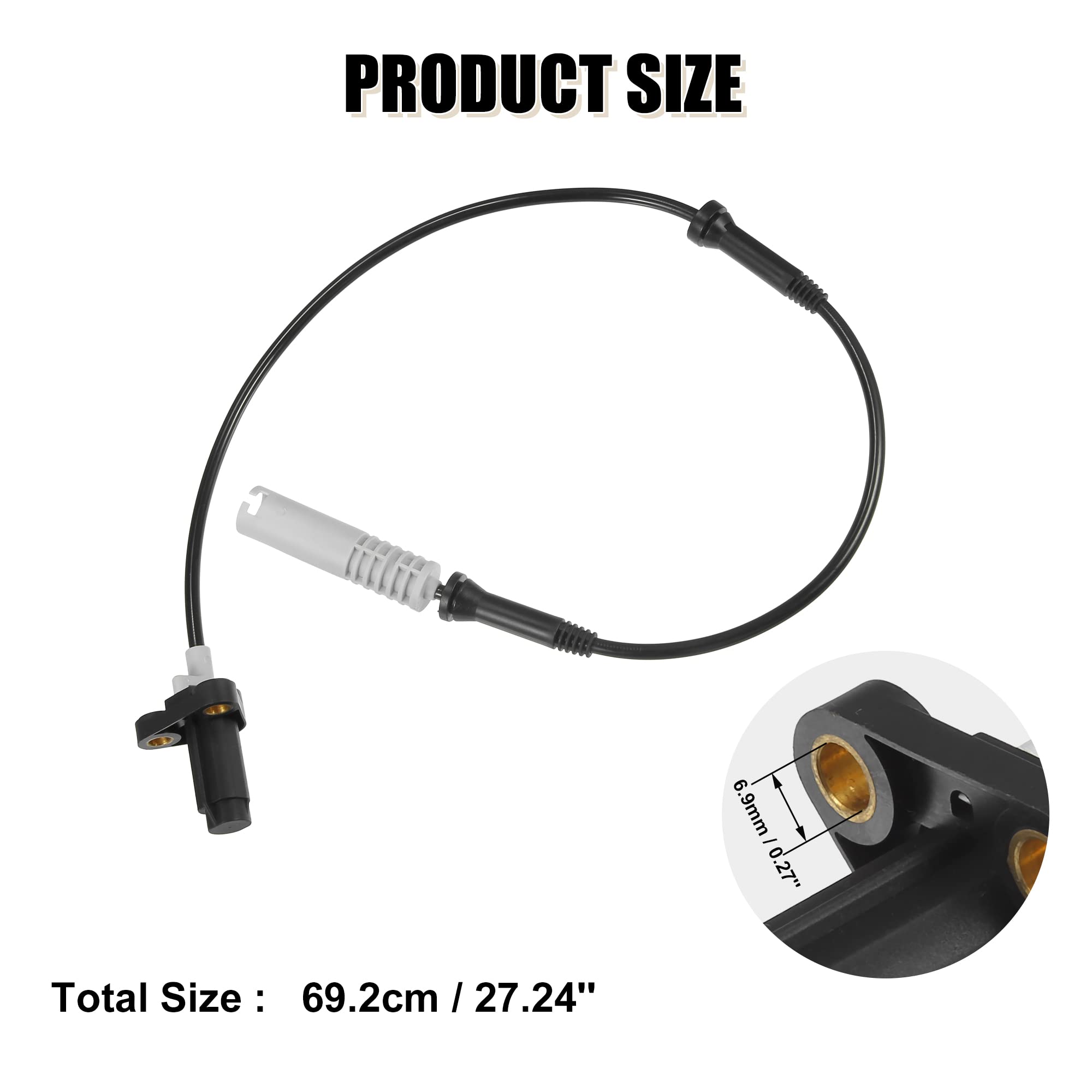 Amazon.com: X AUTOHAUX 34521182159 ABS Wheel Speed Sensor Front