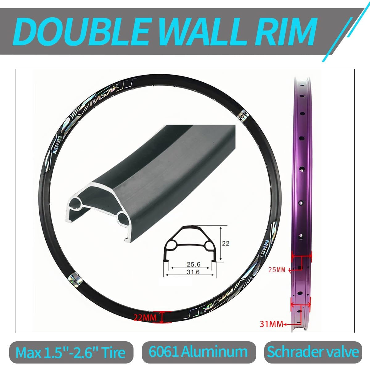 26" 27.5" 29" ruota anteriore E posteriore per MTB 110 * 20/142 * 12mm asse
