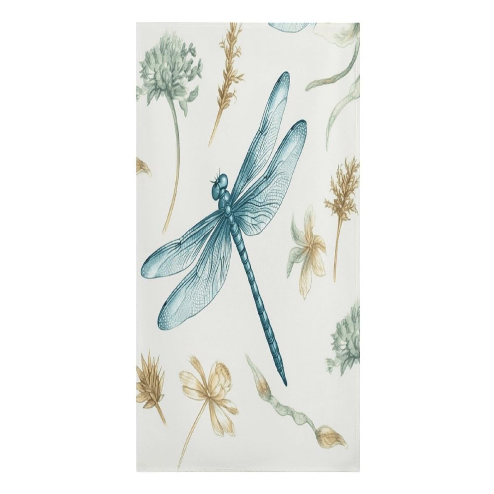 VstaDank Dragonfly Beach Towel Vacation Essentials Sand Free Soft Quick Dry Swim Towels 61"x30" Modern Extra Large Towels Lightweight Microfiber Beach Towel for Swimming Pool