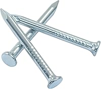 Hordion 100 Pack 1 Inch Carbon Steel Masonry Nails - Cement Nails for Concrete, Brick, Woodworking & Picture Hanging