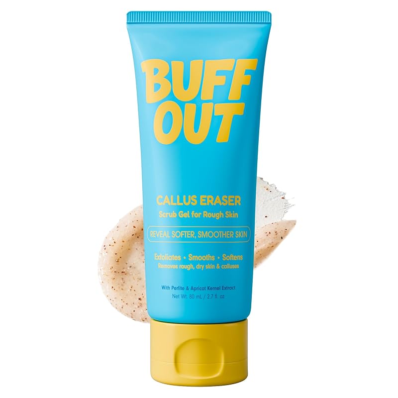 Gel esfoliante corporal BuffOut com perlita e pó de semente de damasco